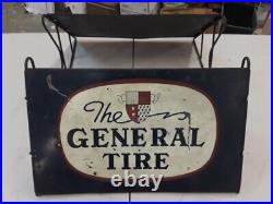 The General Tire store display stand rack jumbo air wheel petroliana vintage