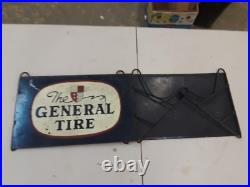 The General Tire store display stand rack jumbo air wheel petroliana vintage