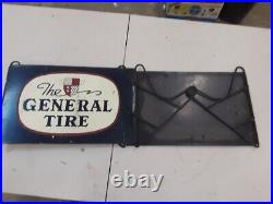 The General Tire store display stand rack jumbo air wheel petroliana vintage