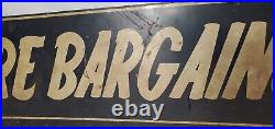 Tire Bargains sign double sided Metal memorabilia Garage Automotive store Vtg