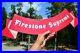 VINTAGE-50-s-FIRESTONE-SUPREME-TIRES-RUBBER-DIECUT-FLAG-SIGN-NICE-COLLECTABLE-01-hisb