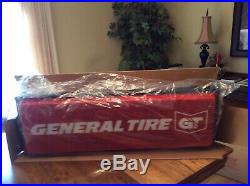 VINTAGE GENERAL TIRE LIGHTED ADVERTISING SHOP SIGN NEW IN BOX Gas and Oil