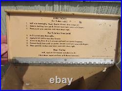 VINTAGE ORIGINAL 1950's BOWES SEAL FAST TIRE REPAIR DISPLAY CABINET SIGN