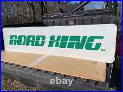 VINTAGE ROAD KING TIRES LARGE DOUBLE SIDED RACK SIGN (48x 12) NOS/VERY NICE