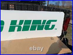 VINTAGE ROAD KING TIRES LARGE DOUBLE SIDED RACK SIGN (48x 12) NOS/VERY NICE