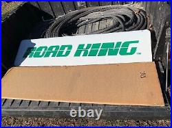 VINTAGE ROAD KING TIRES LARGE DOUBLE SIDED RACK SIGN (48x 12) NOS/VERY NICE