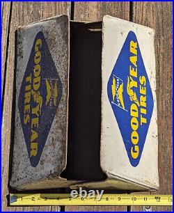 VTG Goodyear Tires Metal Tire Display Stand Rack Advertising Sign Merch USA 2