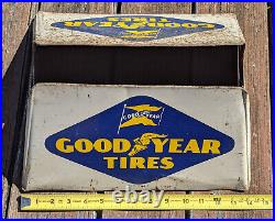 VTG Goodyear Tires Metal Tire Display Stand Rack Advertising Sign Merch USA 2