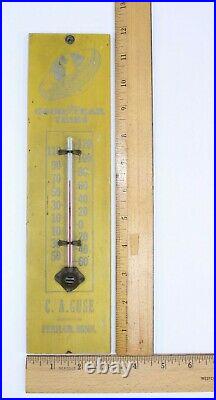 VTG Goodyear Tires Thermometer Gas Oil Advertising Antique Wood Perham MINN Sign