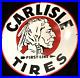 Vintag-Art-INDIAN-CARLISLE-TIRES-FIRST-LINE-PORCELAIN-SIGN-Rare-Advertising-30-01-qmi