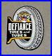 Vintage-12-Defiance-Tires-Tube-Tiger-Cat-Motor-Oil-Porcelain-Sign-Car-Gas-01-uuv