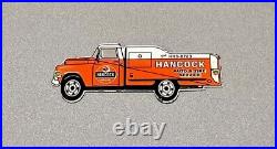 Vintage 12 Hancock Service Tire Service Truck Porcelain Sign Car Gas Oil