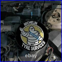 Vintage 1889 Michelin Rubber Tyre Services Porcelain Gas And Oil Pump Sign