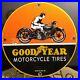 Vintage-1936-Dated-Goodyear-Motorcycle-Tires-Porcelain-Sign-Gas-Oil-01-eqxj