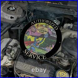 Vintage 1939 General Tire Authorized Service'Superman' Porcelain Gas-Oil Sign