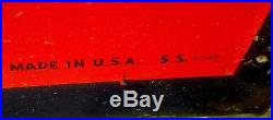 Vintage 1940's Atlas Tires Batteries Embossed 72 Metal Gas Oil Auto Sign