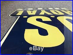 Vintage 1948 33.5 Us Royal Tires Original Sign Hard To Find In This Condition