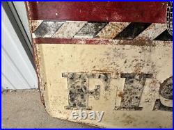 Vintage 1949 Fisk Tire Metal Sign