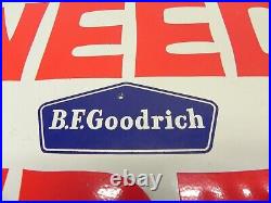 Vintage 1950's-1960's B. F. Goodrich Conoco Need Tires Shop Service Sign