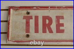 Vintage 1950s/1960s Firestone Tire & Battery Service Gas Oil 65 Metal Sign