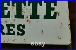 Vintage 1950s Original GILLETTE TIRES Metal Tire Diplay Stand Gas Oil Sign