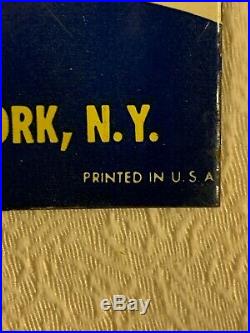Vintage 1951 U. S. Royal Tires Camelback Tin Over Cardboard Sign