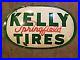 Vintage-1954-Kelly-Springfield-Tires-Advertising-Tin-Sign-convex-36-X-22-Rare-01-te