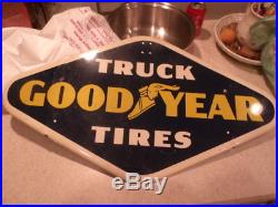 Vintage 1958 Goodyear Tires Tire Gas Station Oil 28 Metal SignNice