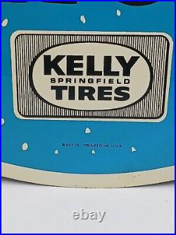 Vintage 1960'S Kelly Springfield Tires LOW PRICES Metal Sign 21.5 X 21.5