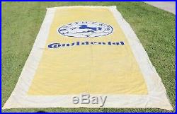Vintage 1960s Continental Tires Advertising Canvas Banner Germany Racing 14.5 FT