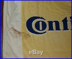 Vintage 1960s Continental Tires Advertising Canvas Banner Germany Racing 14.5 FT