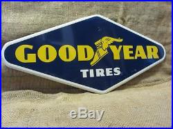Vintage 1961 Goodyear Sign Antique Old Tire Rubber Tires Auto Good Year 9756