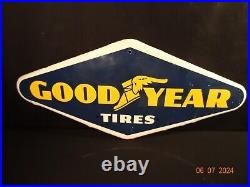 Vintage 1962 Goodyear Sign Antique Old Tire Rubber Tires Auto Good Year