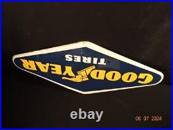 Vintage 1962 Goodyear Sign Antique Old Tire Rubber Tires Auto Good Year