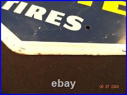 Vintage 1962 Goodyear Sign Antique Old Tire Rubber Tires Auto Good Year