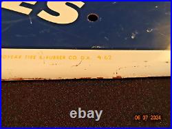 Vintage 1962 Goodyear Sign Antique Old Tire Rubber Tires Auto Good Year