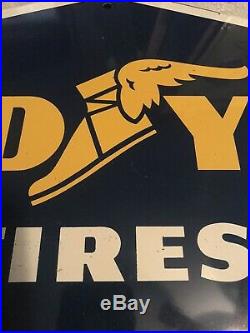 Vintage 1962 Goodyear Tires Farm Tires Tractor Truck Gas Oil 28 Metal Sign