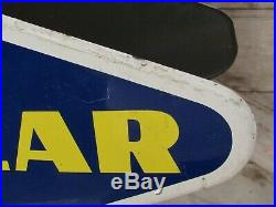 Vintage 1963 Original 2 Sided Goodyear Tire Display Advertising Stand Sign