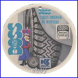 Vintage 1969 Kelly Springfield Tires Porcelain Enamel Gas & Oil Garage Sign