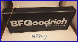 Vintage 1970's BFGoodrich T/A Tires Lighted Advertising Sign 29 x 13
