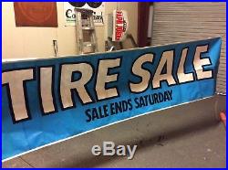 Vintage 1980s GOODYEAR Tires Banner Sign Gas & Oil