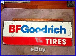 Vintage 1981 Bf Goodrich Tires Double Sided (48 X 17) Metal Advertising Sign