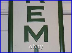 Vintage 1982 Remington Tires Vertical Embossed Metal Sign