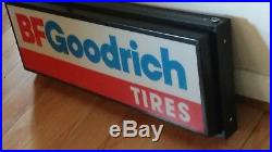 Vintage 1984 BF Goodrich Tires Hanging Lighted Advertising Sign