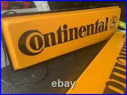 Vintage 70s-80s Double Sided Continental Tire advertising Light up sign