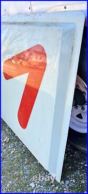 Vintage 90s Kumho Tire Large Gas/Oil Advertising Sign Thick Plastic 3' x 12