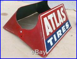 Vintage ATLAS TIRES DISPLAY RACK STAND HOLDER Original S-1 S. S