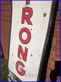Vintage Advertising Armstrong Tires Sign, Rhino Flex Original 72 X 18