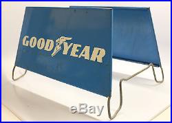 Vintage Advertising Goodyear Sign Original Store Display Tire Stand