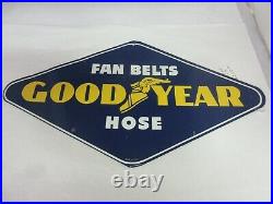 Vintage Advertising Goodyear Tire Tin Store Display Automobilia Sign 775-w